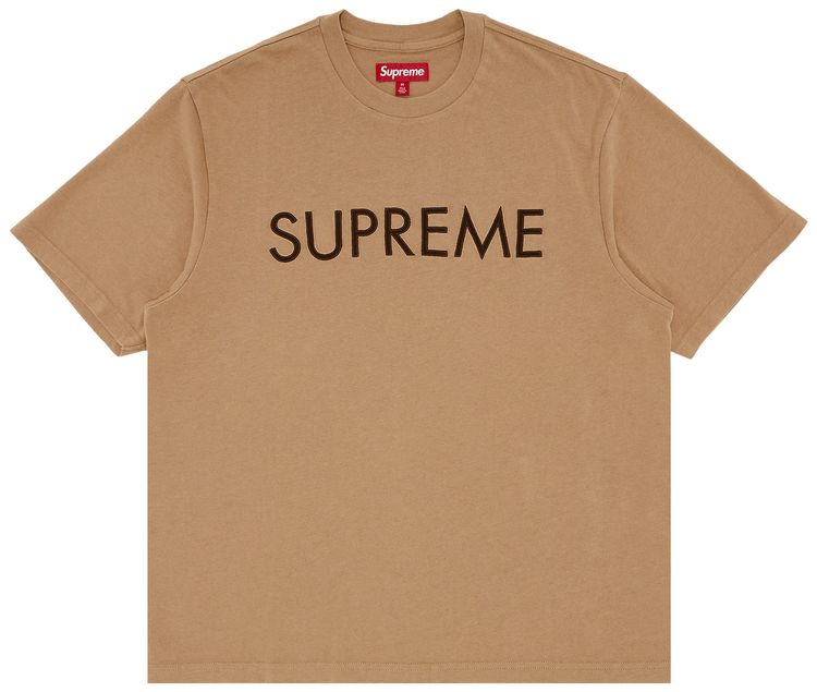 Supreme Capital Short Sleeve Top Dark Tan