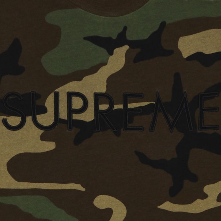Supreme Capital Short Sleeve Top Woodland Camo