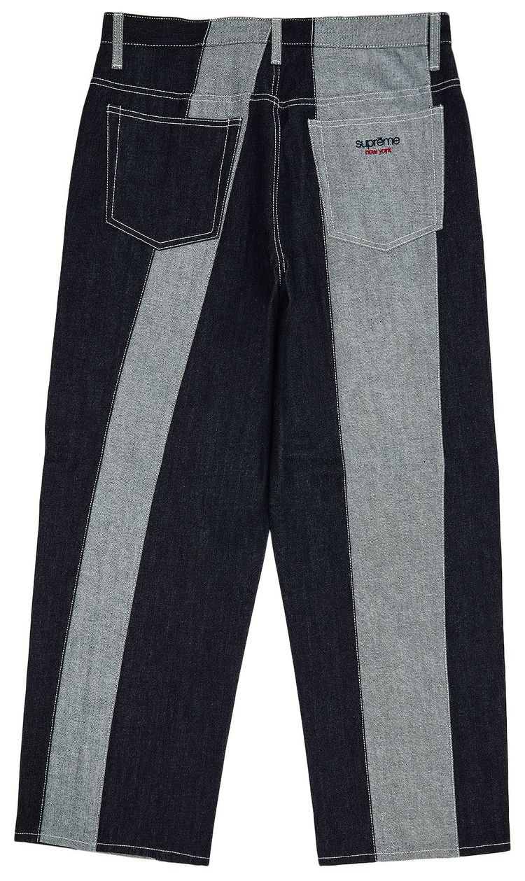 Buy Supreme Paneled Stripe Baggy Jean 