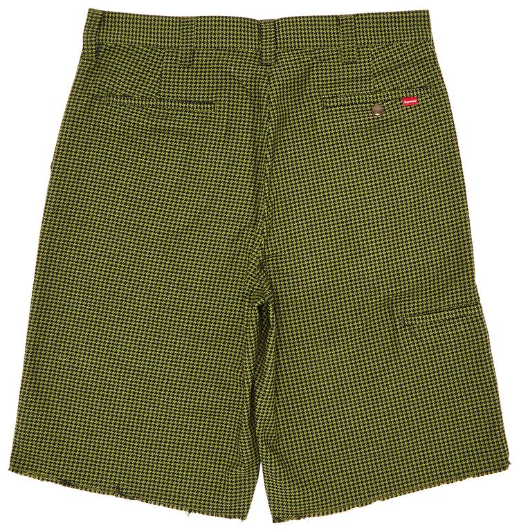 Supreme Work Short Olive Houndstooth