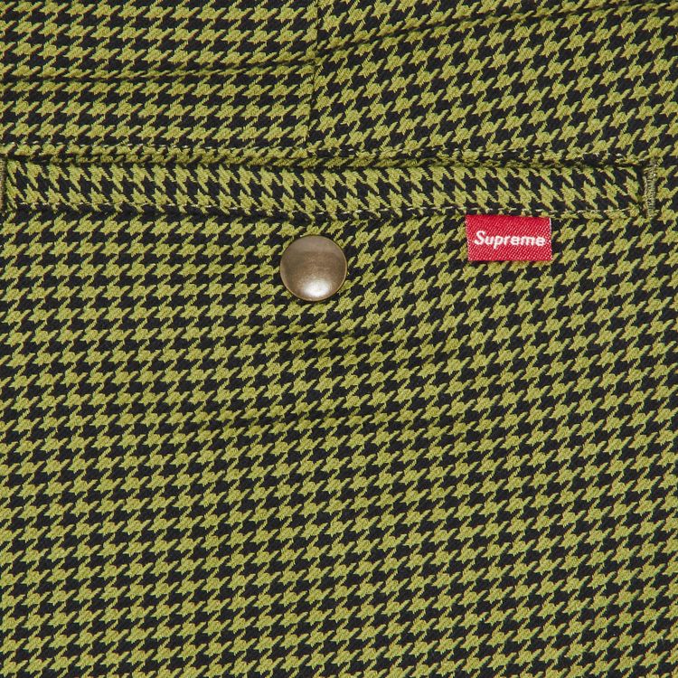 Supreme Work Short Olive Houndstooth