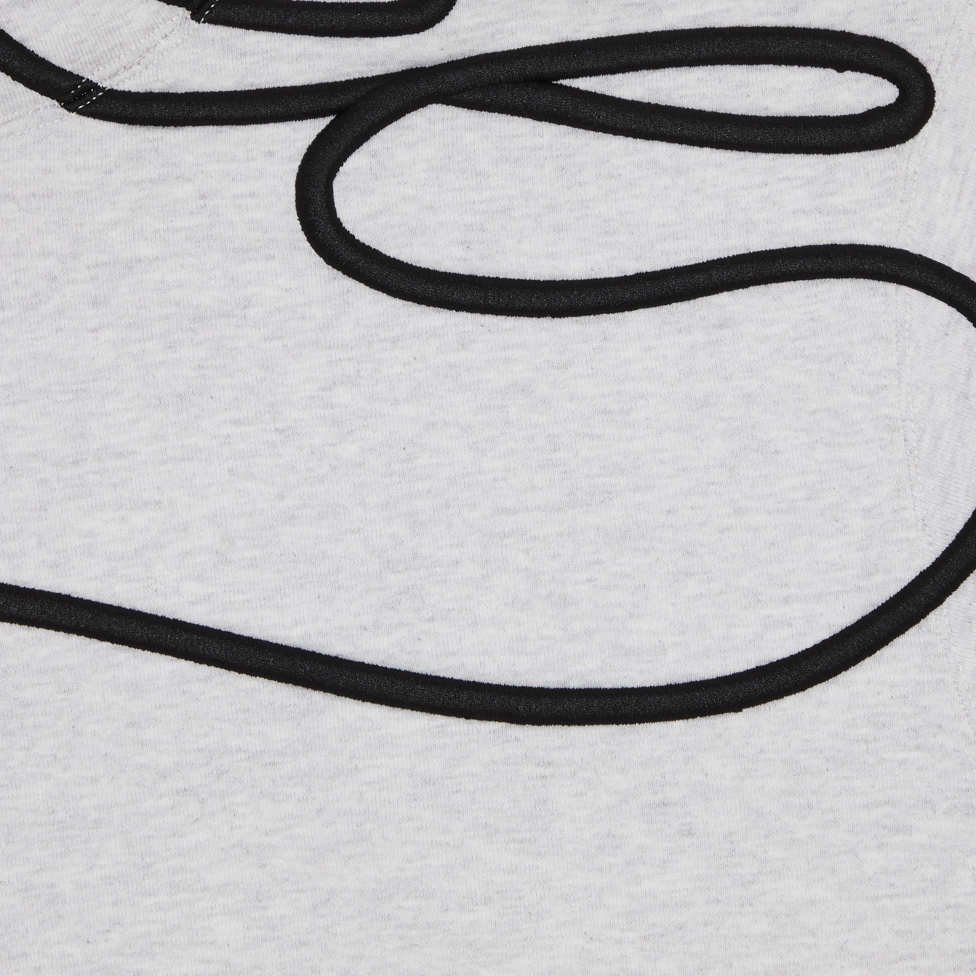 Buy Supreme Shoulder Script Hooded Sweatshirt 'Ash Grey