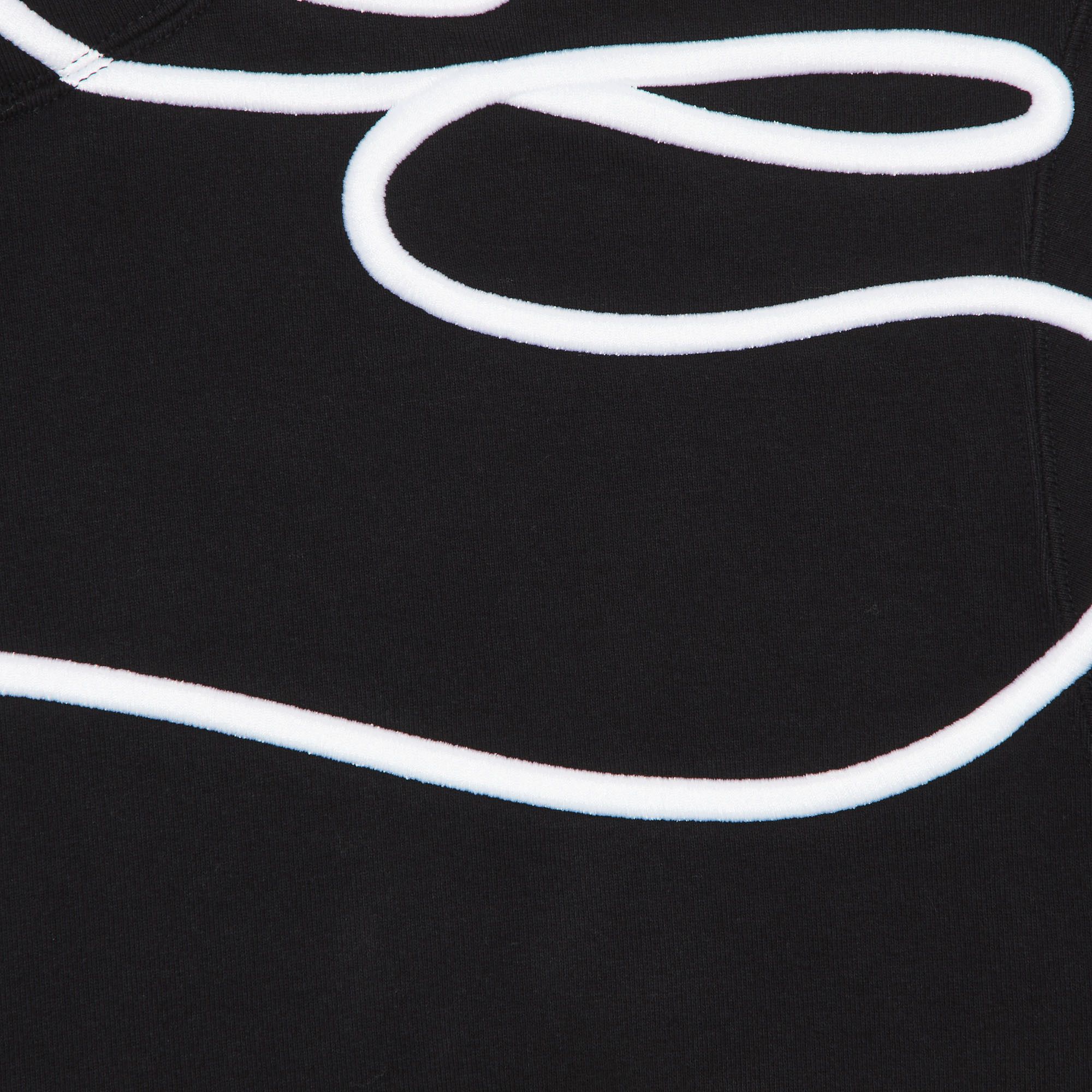 Buy Supreme Shoulder Script Hooded Sweatshirt 'Black' - SS25SW31