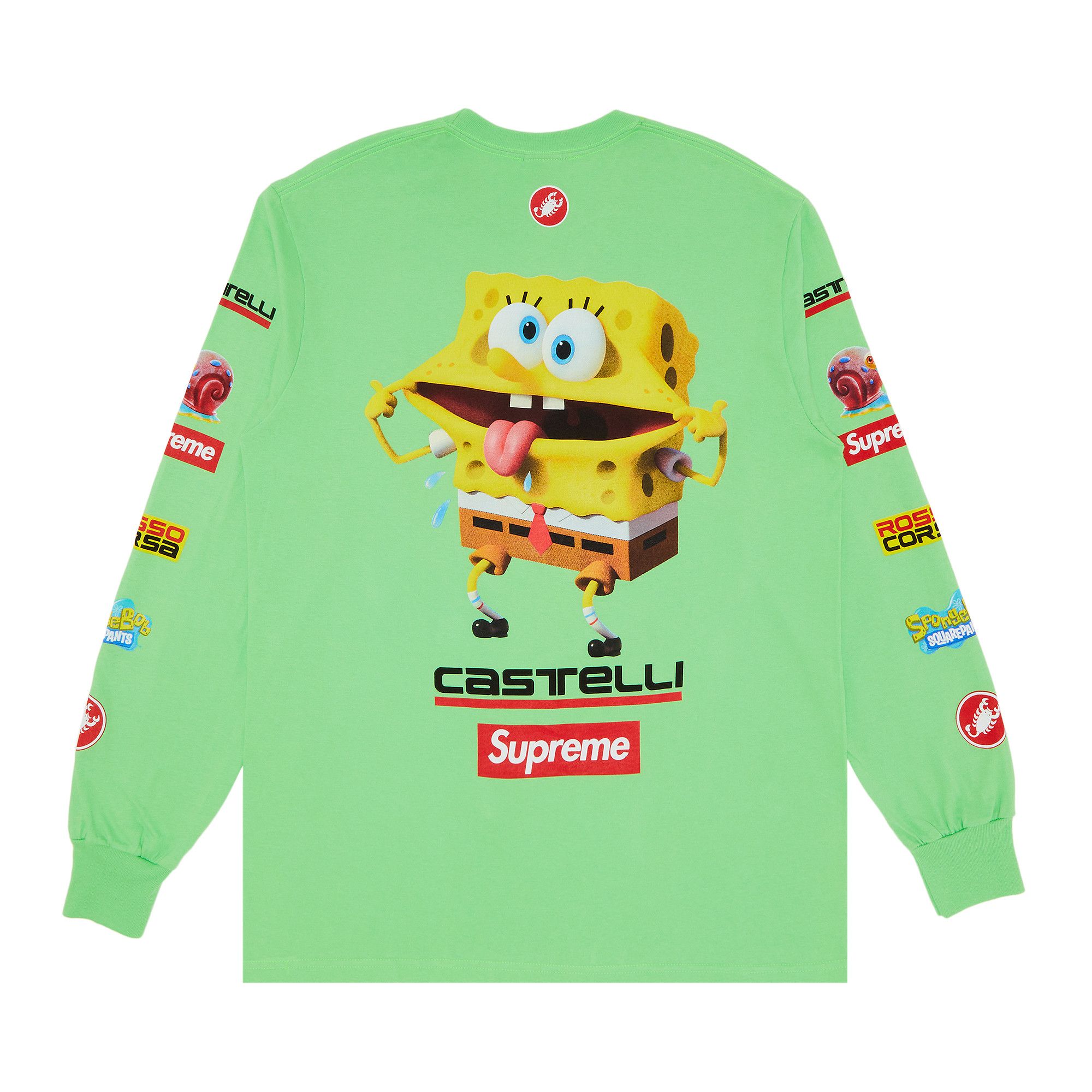 Supreme SpongeBob/Castelli Racing L/S Tee (XL) – POP SHOP