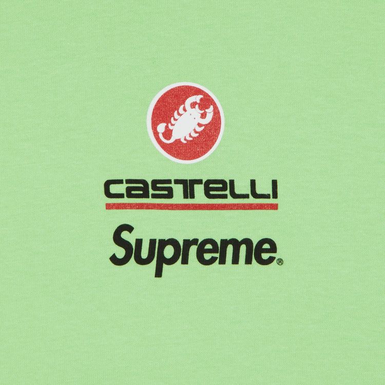 Supreme x Spongebob Squarepants x Castelli Racing Long Sleeve Tee Lime