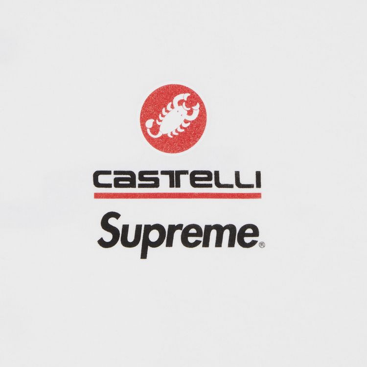 Supreme x Spongebob Squarepants x Castelli Racing Long Sleeve Tee White