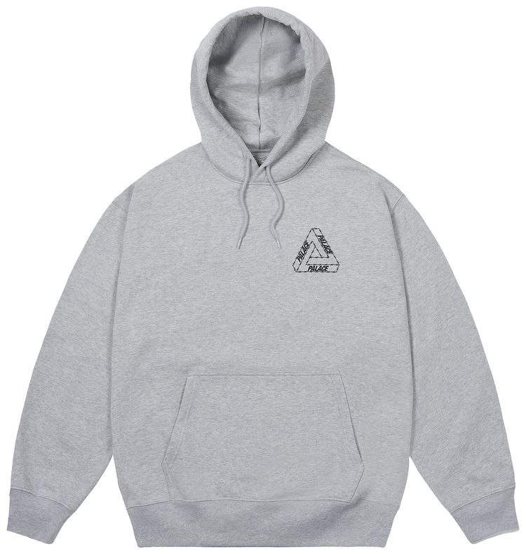 Palace Barbed Tri Ferg Hood Grey Marl