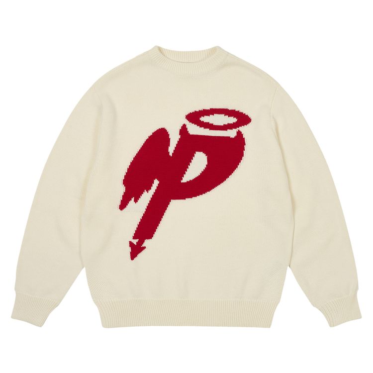 Palace P Wing Knit Soft White