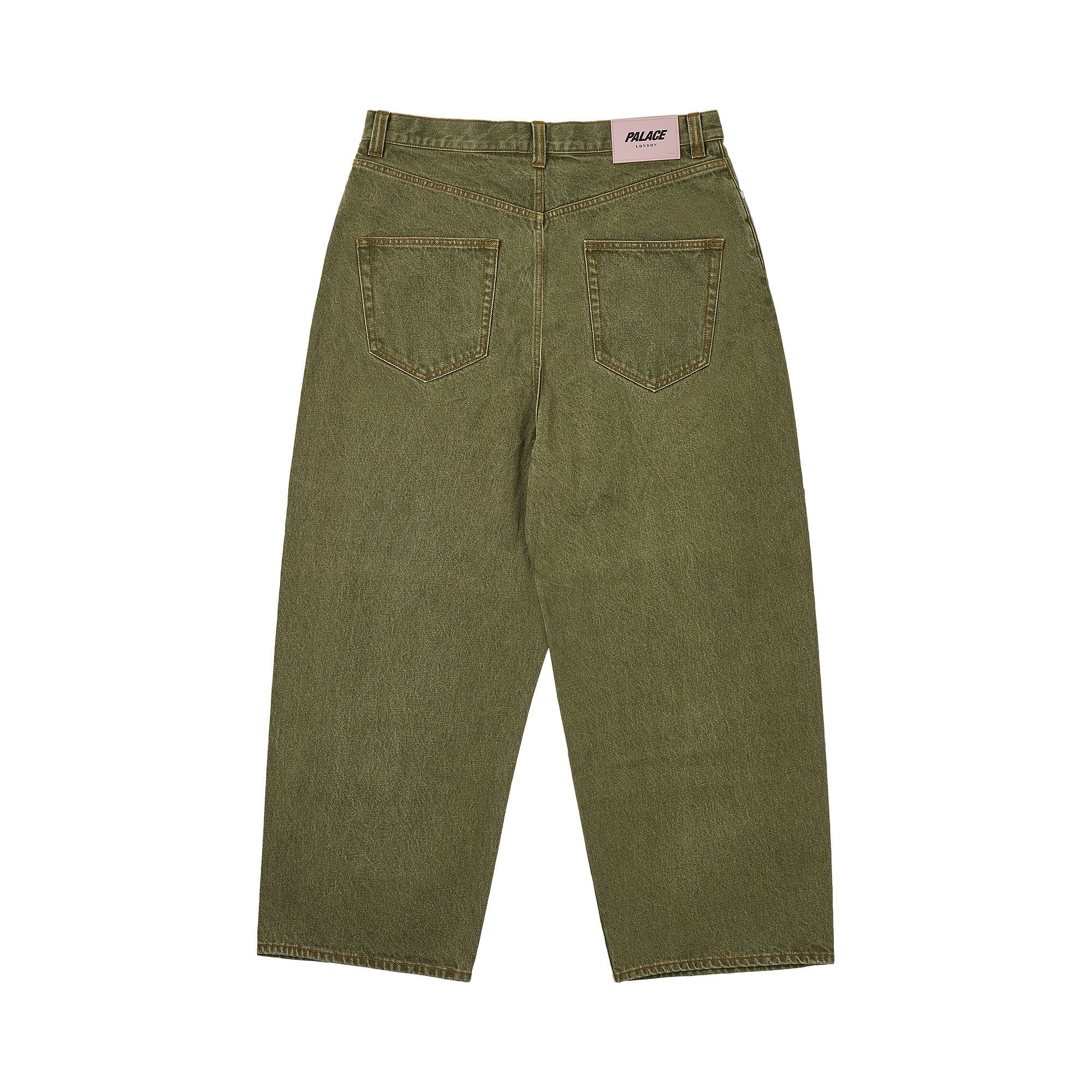 Buy Palace P100 Super Baggy Jean 'The Deep Green' - P28T036 | GOAT