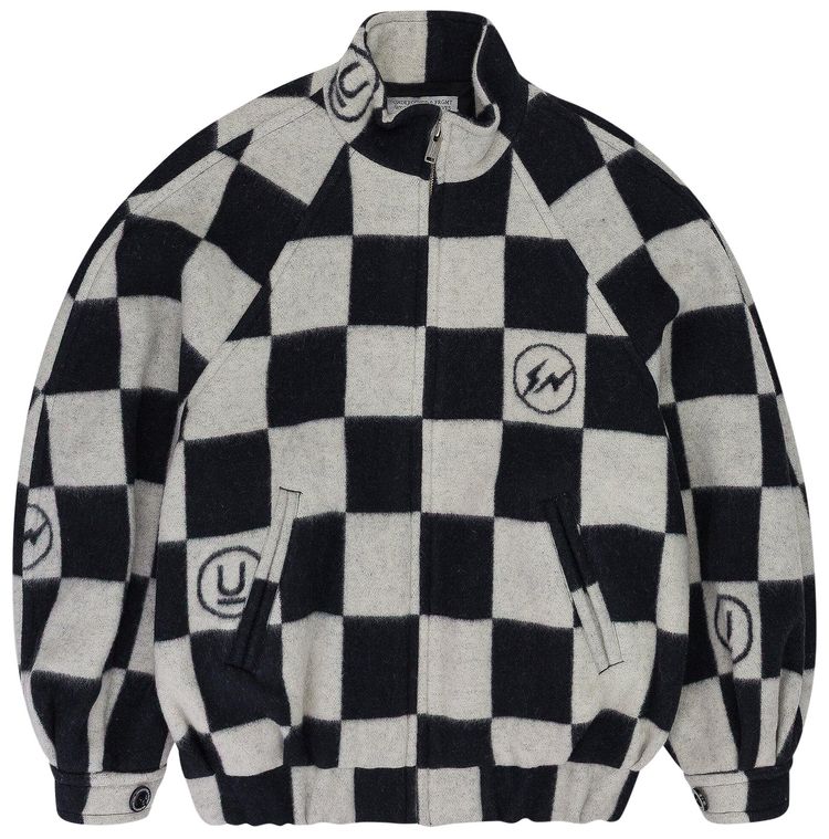 Undercover x Fragment Checker Blouson BlackWhite