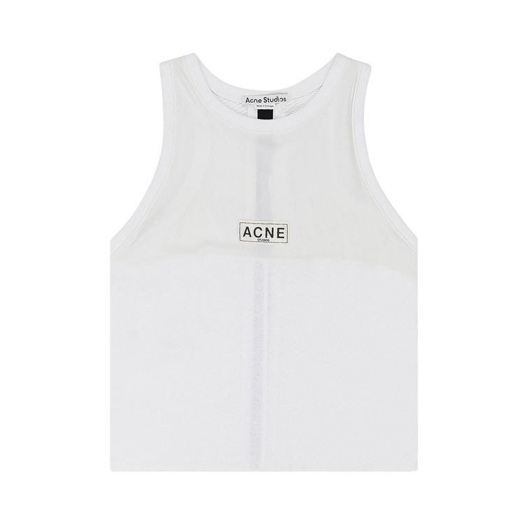Acne Studios Logo Tank Top White