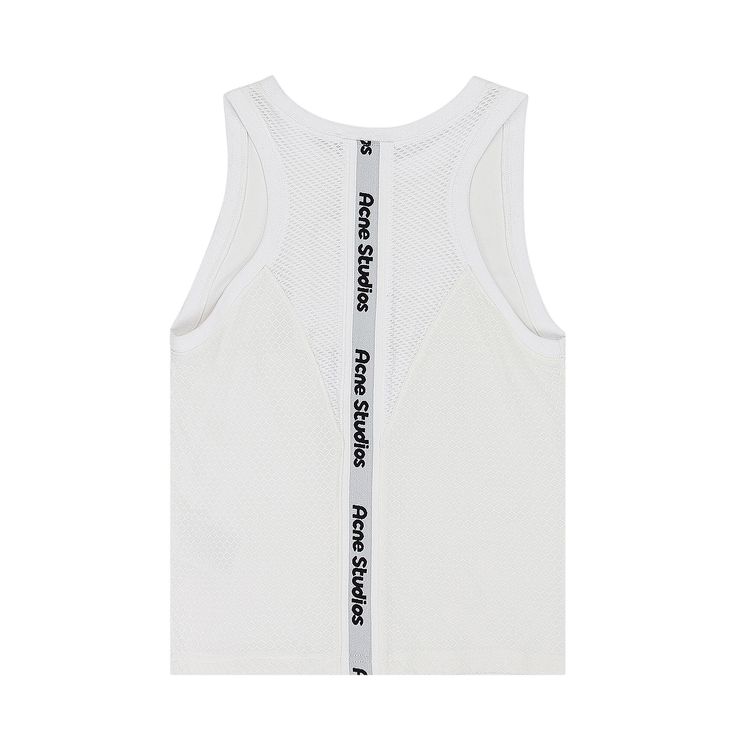 Acne Studios Logo Tank Top White