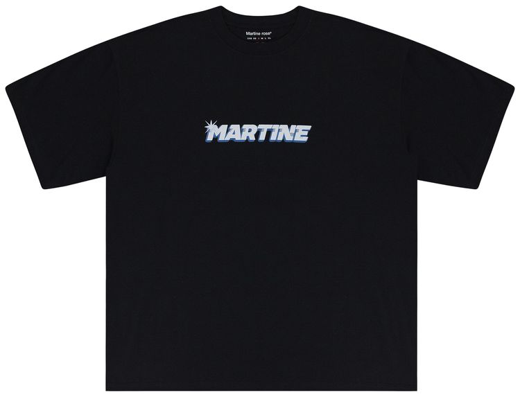 Martine Rose Oversized Short Sleeve T Shirt Black
