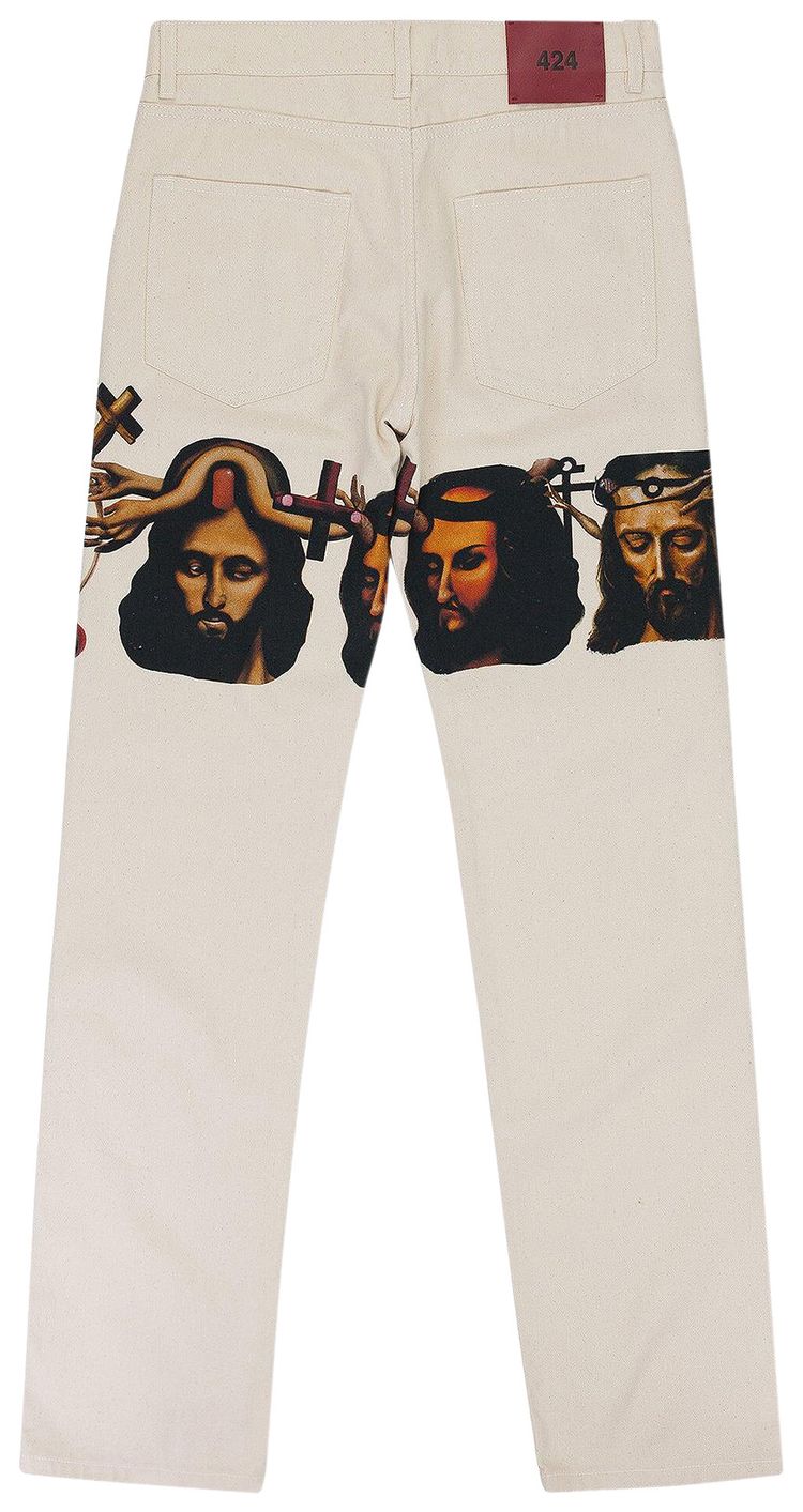 424 Graphic Baggy Jeans Multicolor