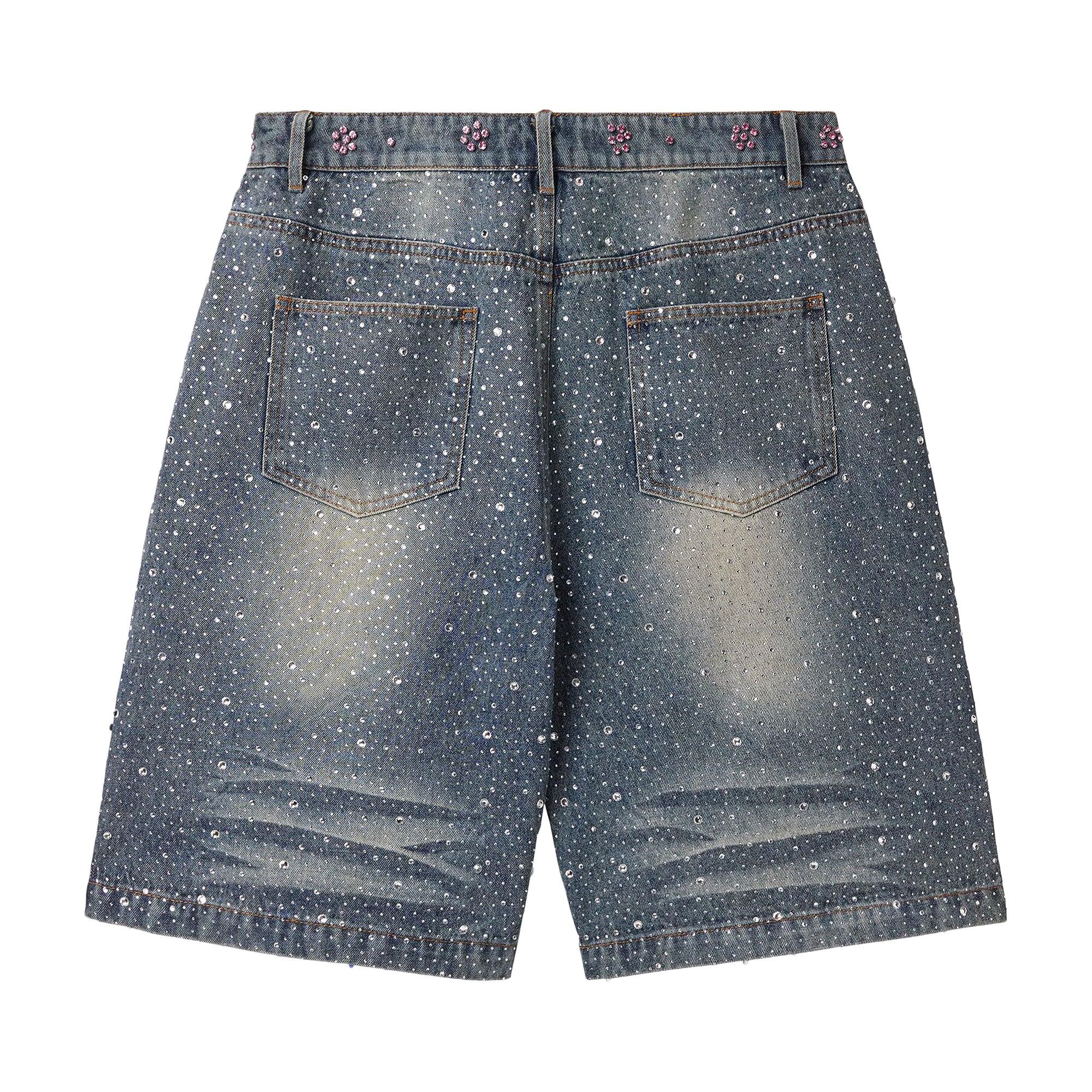 Buy Vale Forever Iced Out Jorts 'Mid Blue' - VALE 05 012 BL | GOAT