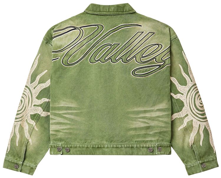 Vale Forever Forest Sun Jacket Distressed Green
