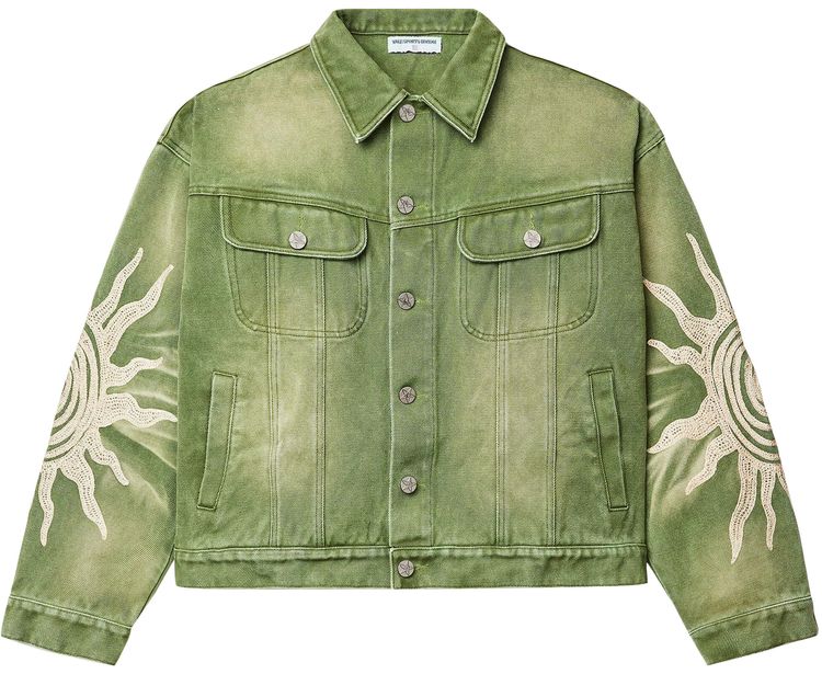 Vale Forever Forest Sun Jacket Distressed Green