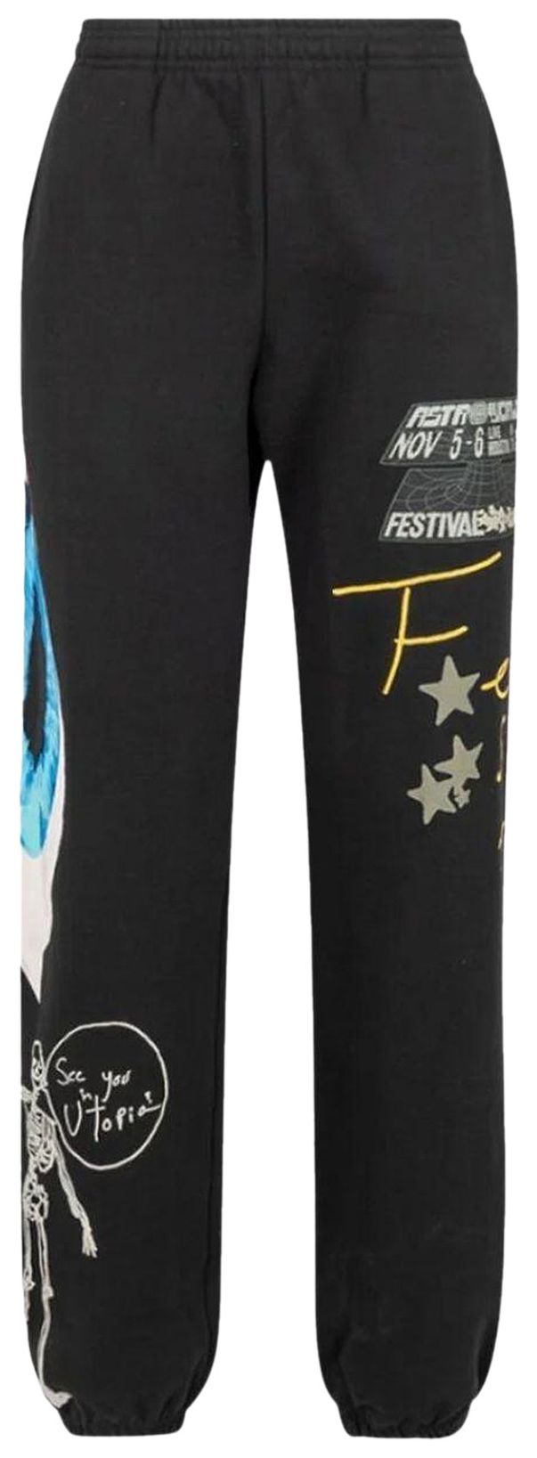 Cactus Jack by Travis Scott Official Astrofest 21 Sweats Black