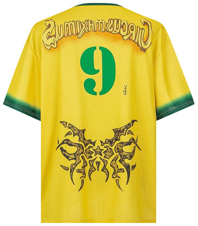 Cactus Jack by Travis Scott Brazil Soccer Jersey Yellow