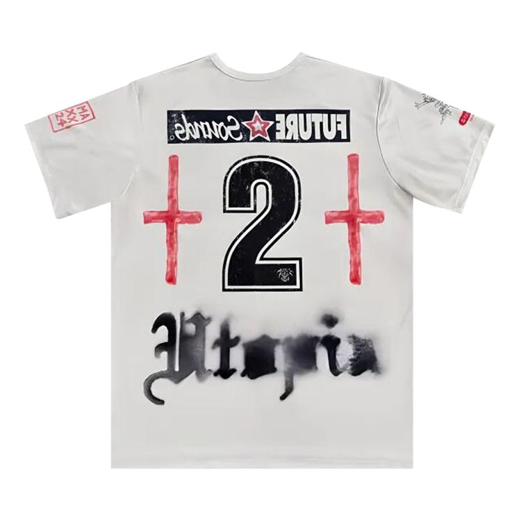 Cactus Jack by Travis Scott England Soccer Jersey White