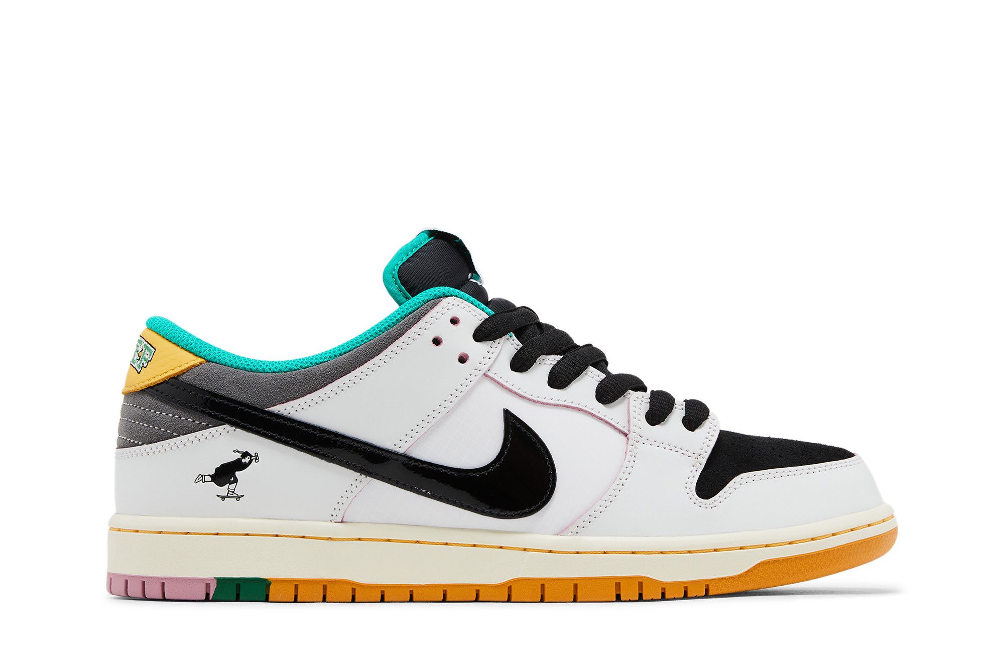 Buy CSEF x Dunk Low SB 'White Clear Emerald' - HJ4132 100 | GOAT