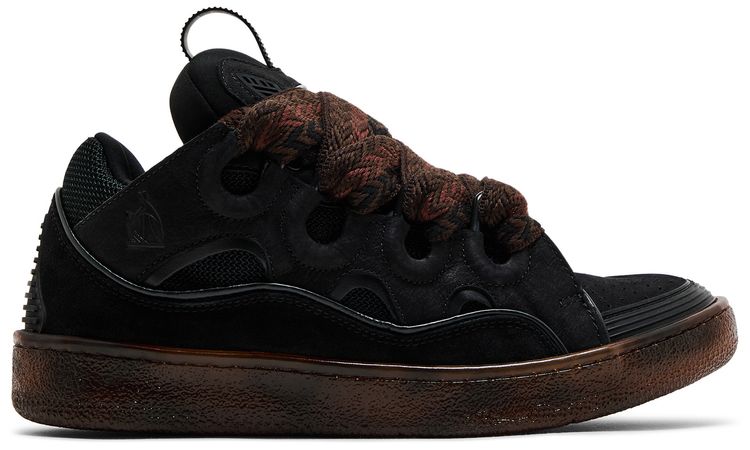 Lanvin Wmns Curb Sneaker Black Chocolate Brown