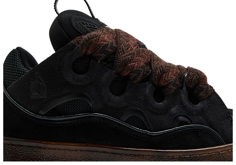 Lanvin Wmns Curb Sneaker Black Chocolate Brown