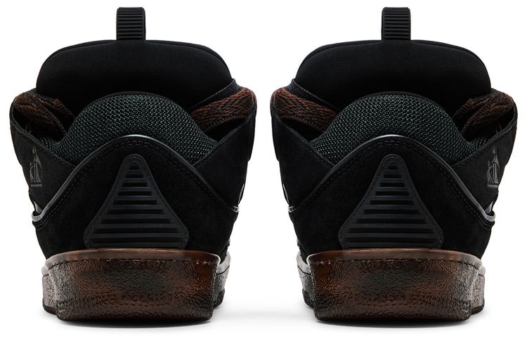 Lanvin Wmns Curb Sneaker Black Chocolate Brown