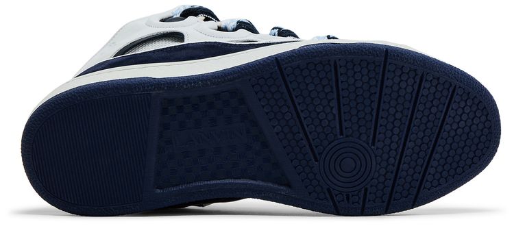 Lanvin Curb Sneakers White Navy Blue