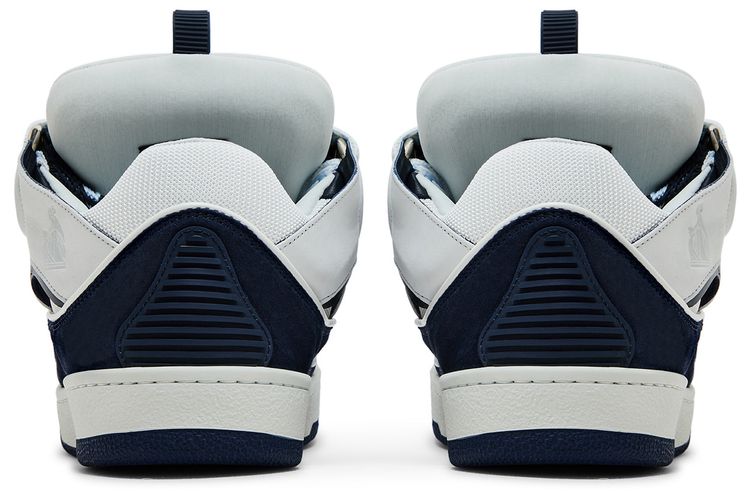 Lanvin Curb Sneakers White Navy Blue