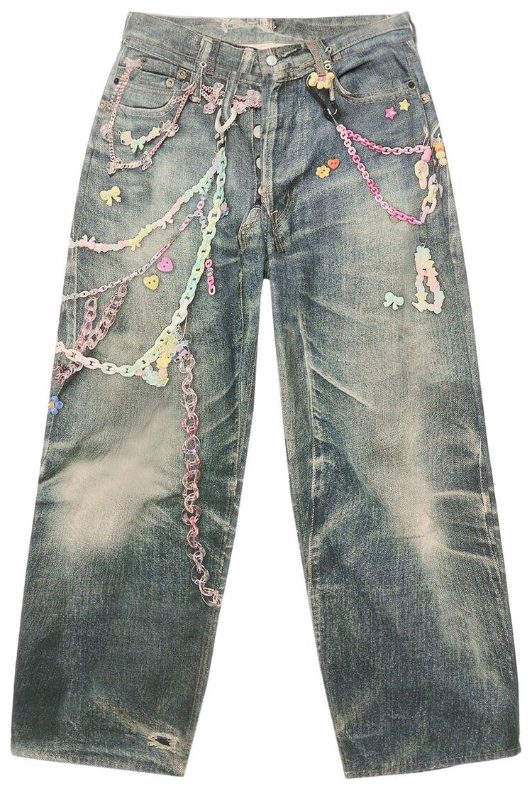 Acne Studios Trousers Mid Blue