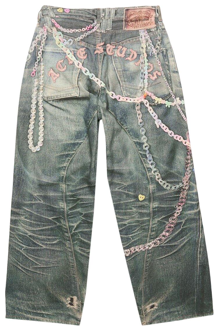 Acne Studios Trousers Mid Blue