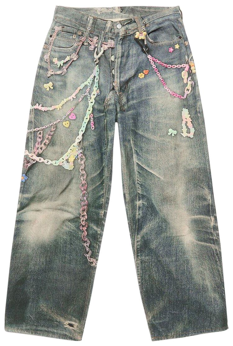 Acne Studios Trousers Mid Blue
