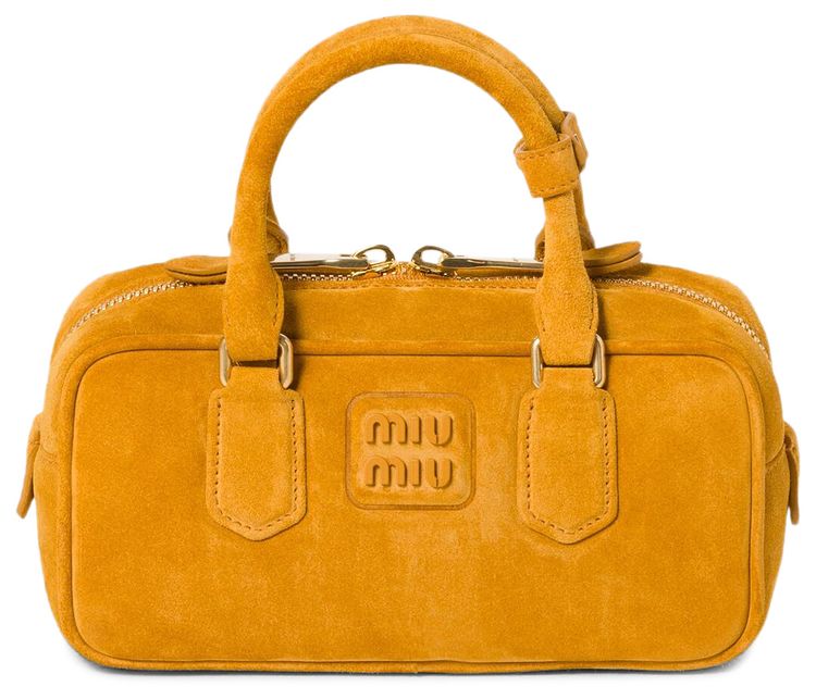 Miu Miu Arcadie Matelasse Top Handle Bag Whisky