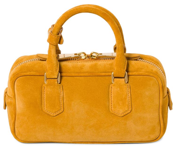 Miu Miu Arcadie Matelasse Top Handle Bag Whisky