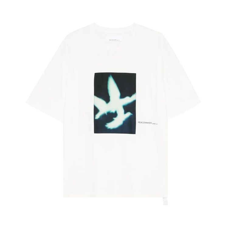 OAMC Peacemaker Dark Flower Short Sleeve T Shirt Snow White