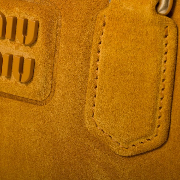 Miu Miu Arcadie Matelasse Top Handle Bag Whisky