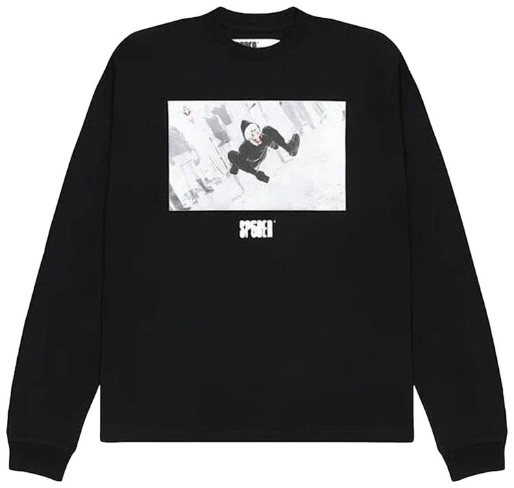 Sp5der Spidey Boy Long Sleeve Hw Tee Black