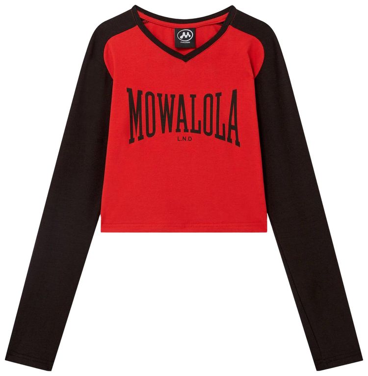 Mowalola College Tee Red