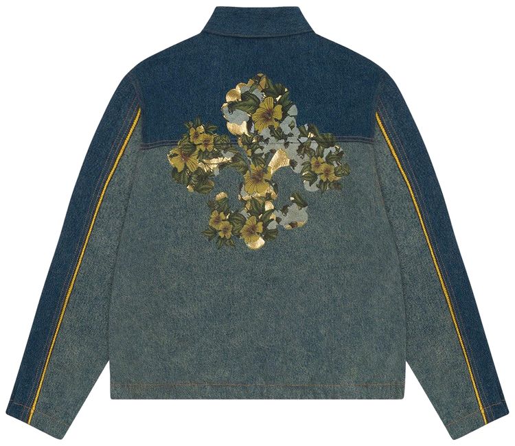Denim Tears x Levis Cotton Fleur De Lis Denim Track Jacket Light Wash