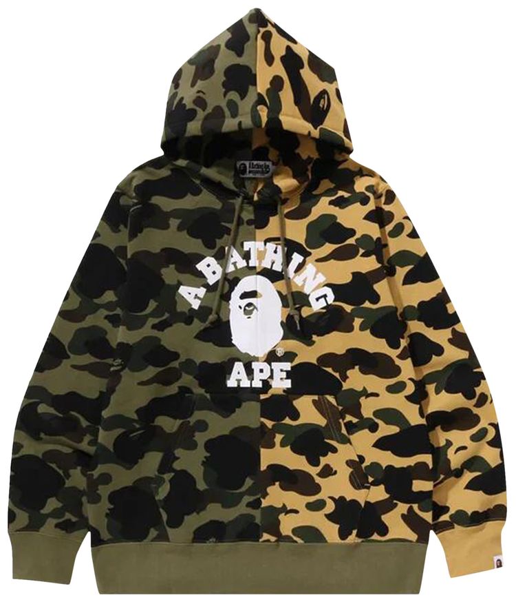 BAPE 1st Camo Separate Pullover Hoodie Multicolor