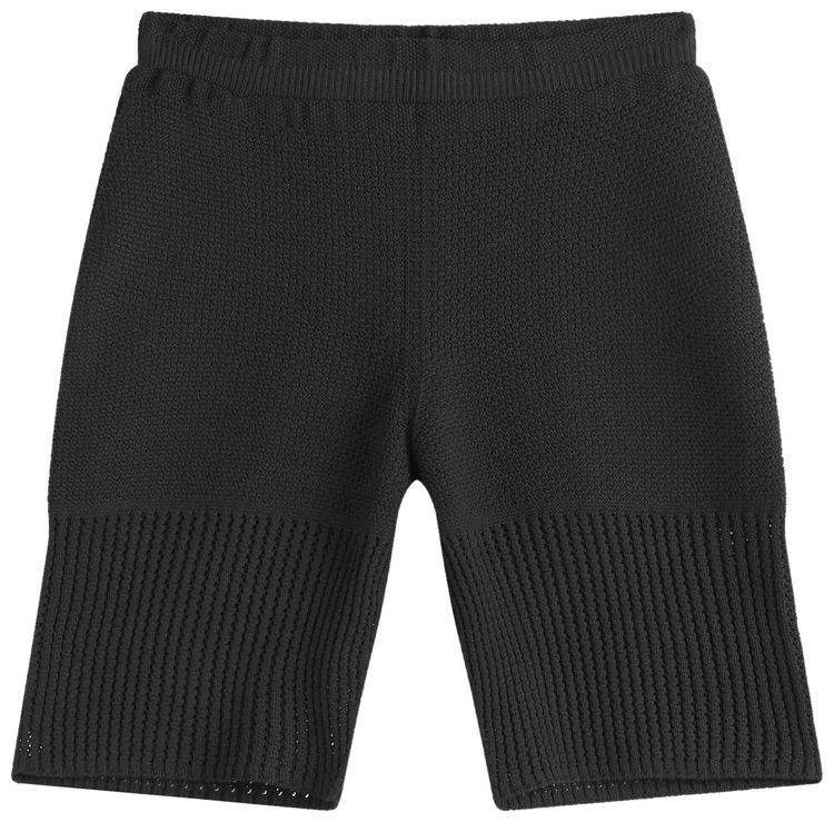 Homme Plisse Issey Miyake Rustic Knit Short Black