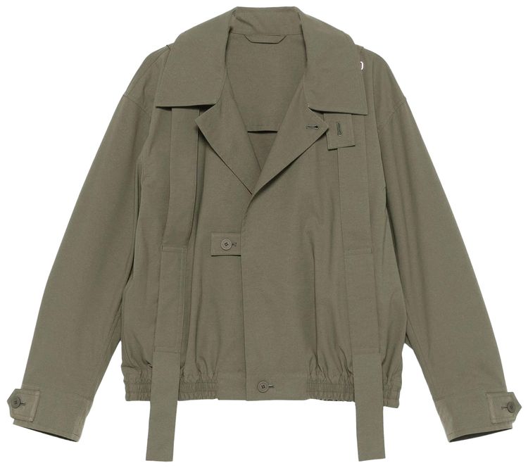 Homme Plisse Issey Miyake Parachute Jacket Khaki