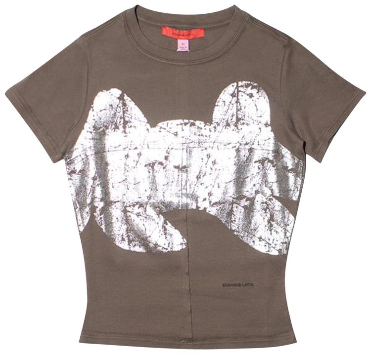 Eckhaus Latta Lapped Baby Tee Reflector