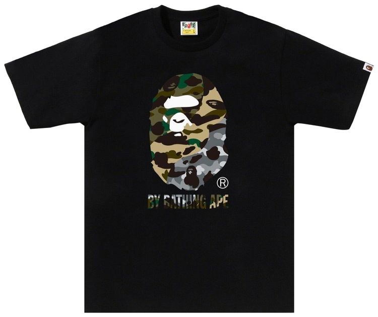 BAPE 1st Camo Crazy By Bathing Ape Tee Black