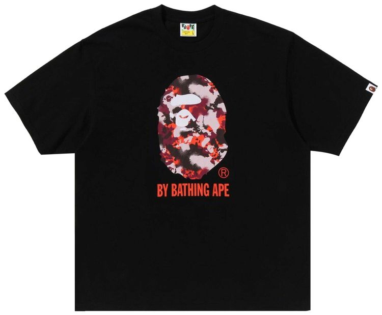 BAPE Map Camo By Bathing Ape Relaxed Fit Tee Black