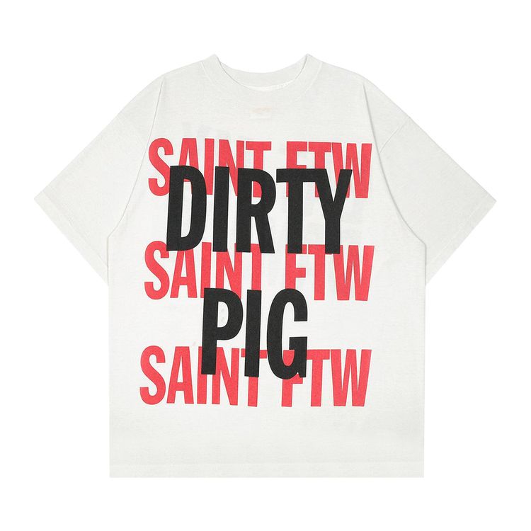 SAINT Mxxxxxx Dirty Pig Short Sleeve Tee White