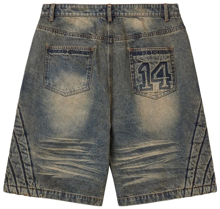 Vale Forever Motocroxxx Jorts Mid Wash