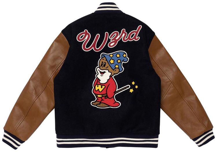 Human Made x Kid Cudi Varsity Jacket Black