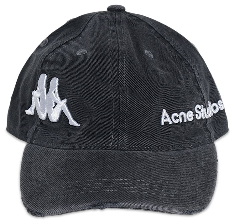 Acne Studios x Kappa Twill Logo Cap Black